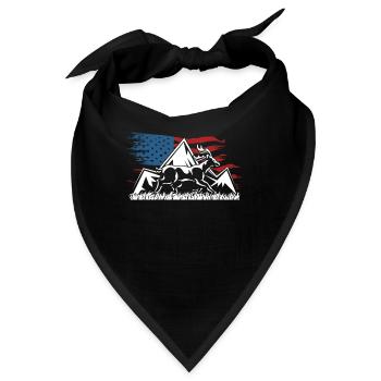 Patriotische Hirschjagd Für Hirschjäger - Bandana - Schwarz - Vorne