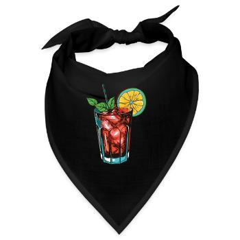 Limonade Drink Symbol - Bandana - Schwarz - Vorne