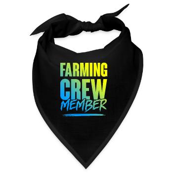 Farming Crew - Bandana - Schwarz - Vorne