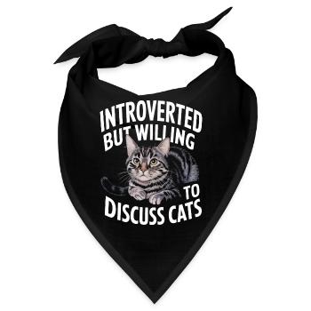 Introvertierter asozialer introvertierter - Bandana - Schwarz - Vorne
