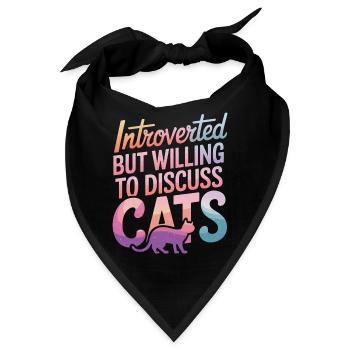 Introvertierter asozialer introvertierter - Bandana - Schwarz - Vorne