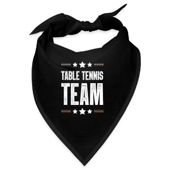 Table Tennis Team - Bandana - Schwarz - Vorne