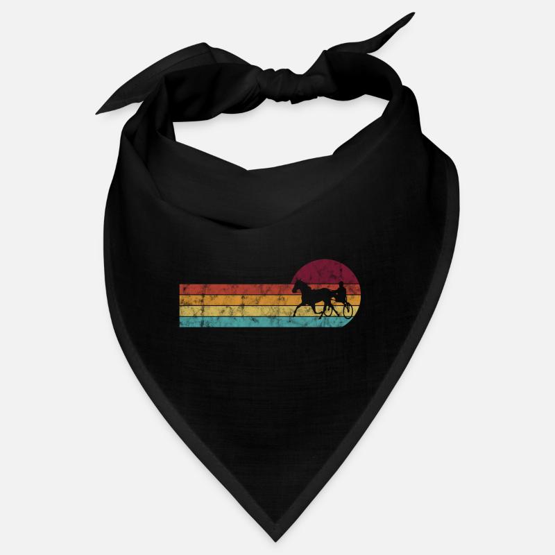 Traber Trabrennen in retro oder vintage Style Bandana