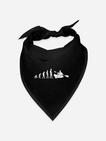 Rudern Kanu Paddeln Kayak Kajak Boot Paddel - Bandana - Schwarz - Vorne