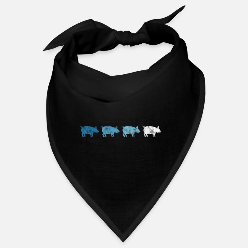 Schweine Bauer Retro Schweinchen Schweine Sau Eber Bandana