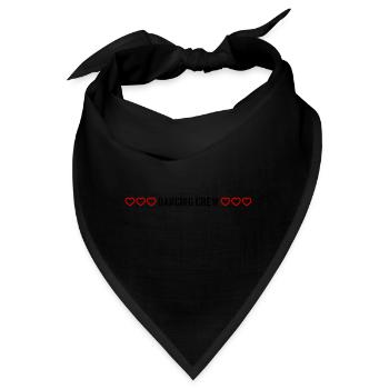 dancing crew herzchen - Bandana - Schwarz - Vorne