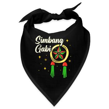 Pinoy Christmas Design für stolze Filipinos - Bandana - Schwarz - Vorne