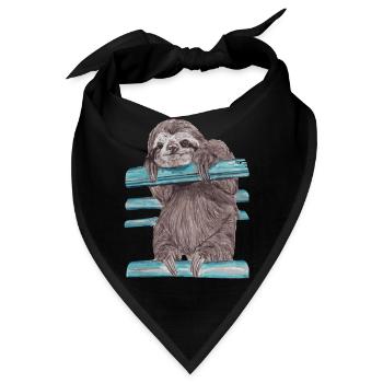 Hey mr sloth - Bandana - Schwarz - Vorne