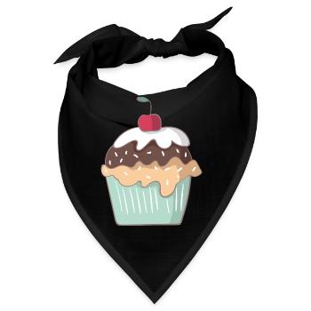 Cupcake - Bandana - Schwarz - Vorne