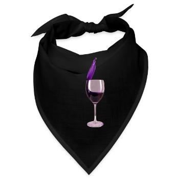 Glas 01 - Bandana - Schwarz - Vorne
