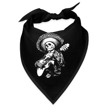 MEXIKANISCHER MARIACHI - Bandana - Schwarz - Vorne