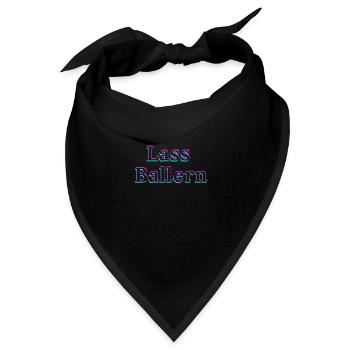 Lass Ballern - Bandana - Schwarz - Vorne
