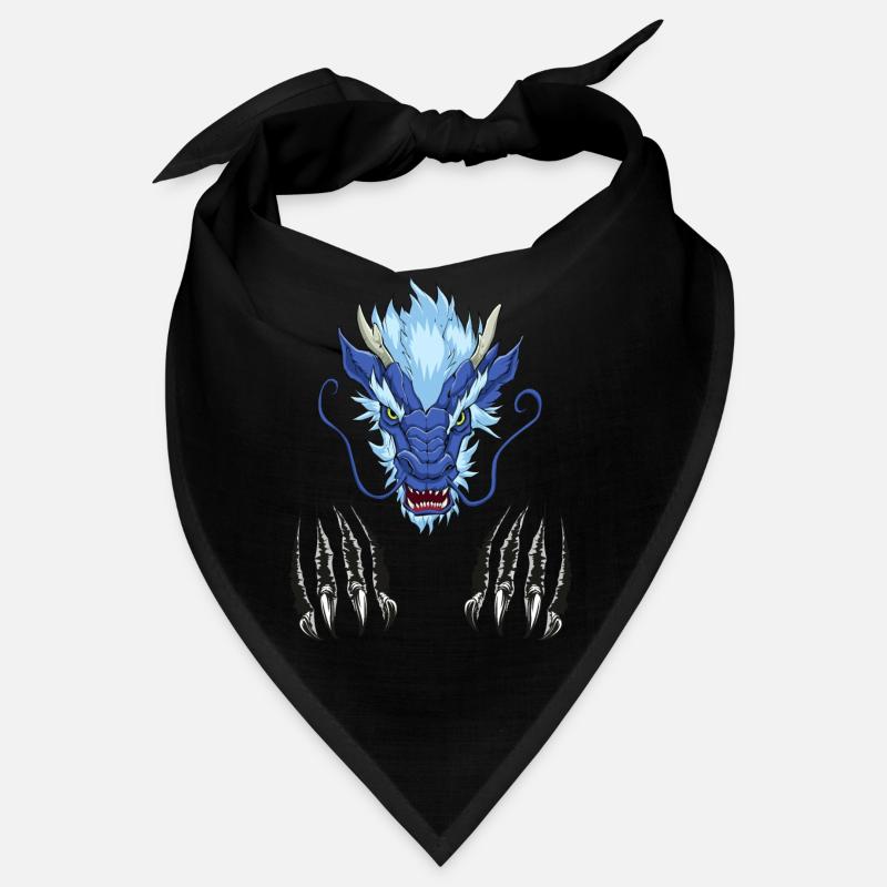 Chinese Dragon Head Scratch Monster Mythical Gift Bandana