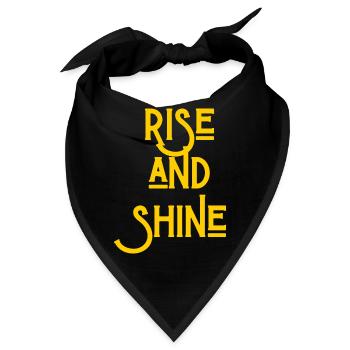 Rise and Shine - Bandana - Schwarz - Vorne