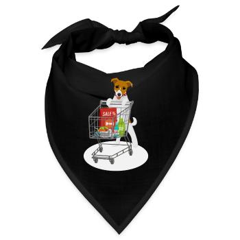 Jack war Shoppen - Bandana - Schwarz - Vorne