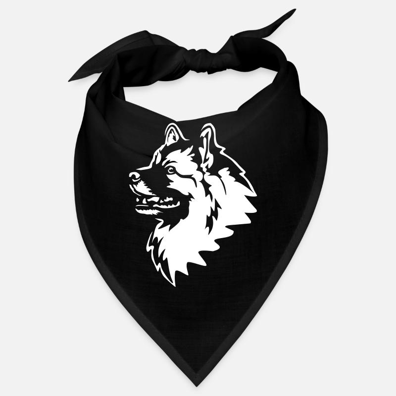 Tête Wolfsspitz « Black Edition » Bandana