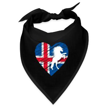 Islandpferd - Bandana - Schwarz - Vorne