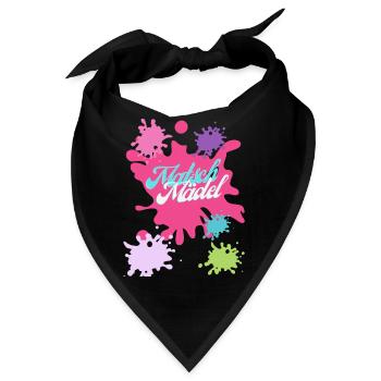 Muddy run shirt mud Matsch Lauf Team obstacle Frau - Bandana - Schwarz - Vorne