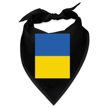 Solidarität mit der Ukraine - Bandana - Schwarz - Vorne