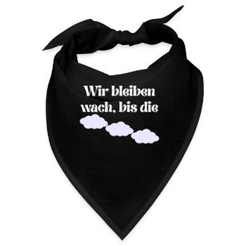 Lila Wolken Song - Bandana - Schwarz - Vorne