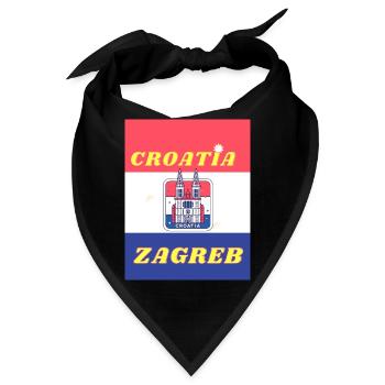 Croatia Zagreb - Bandana - Schwarz - Vorne