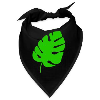 Blatt - Bandana - Schwarz - Vorne