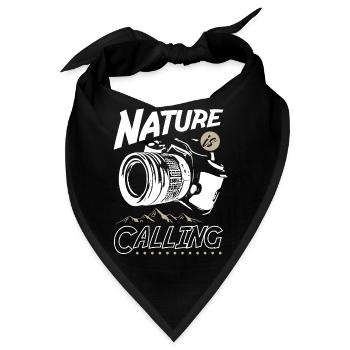 Nature is Calling Photography - Bandana - Schwarz - Vorne