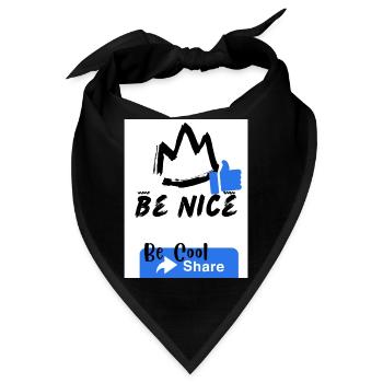 Motivator, coole Inschrift .interessanter Text - Bandana - Schwarz - Vorne