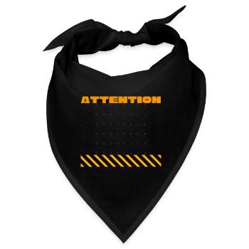 Achtung Achtung - Bandana - Schwarz - Vorne