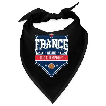 Französischer Fußballmeister | Neuer Emblem-Stil - Bandana - Schwarz - Vorne