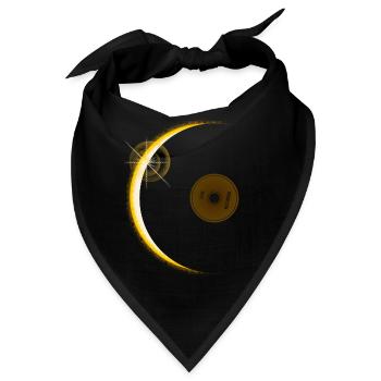 Vinyl-Sonnenfinsternis - Bandana - Schwarz - Vorne