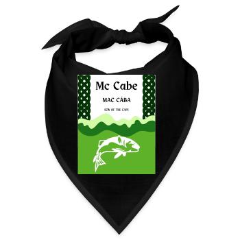 Mc Cabe Familienname - Bandana - Schwarz - Vorne