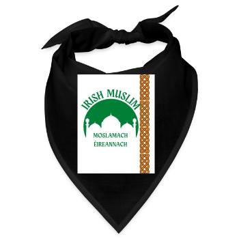 Irischer Muslim - Bandana - Schwarz - Vorne