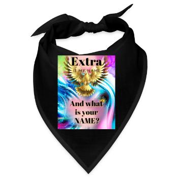 EXTRA Design - Bandana - Schwarz - Vorne