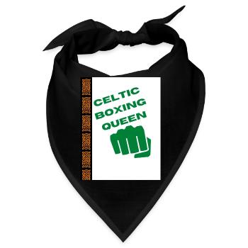 Keltische Boxkönigin - Bandana - Schwarz - Vorne
