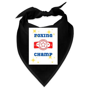 Boxen Champ - Bandana - Schwarz - Vorne