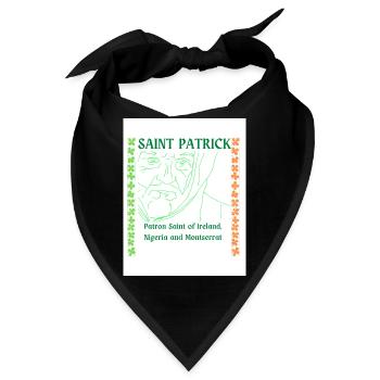Sankt Patrick - Bandana - Schwarz - Vorne