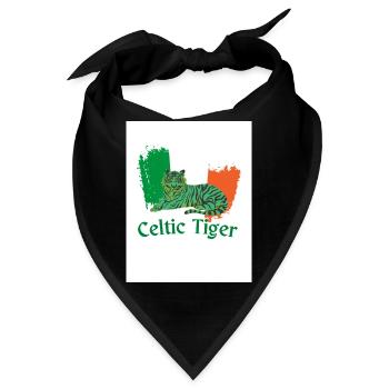 Keltischer Tiger - Bandana - Schwarz - Vorne
