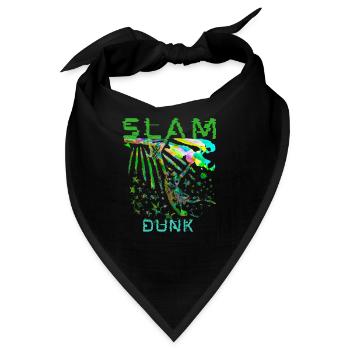 SLAMDUNK Basketball Streetball Psycho Design - Bandana - Schwarz - Vorne