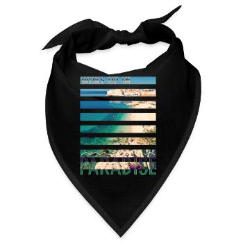 Kroatien Kroatien Hrvatska Kroatien Kroaten Paradies - Bandana - Schwarz - Vorne