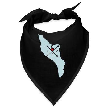 Il d'oléron liebt alle Richtungen - Bandana - Schwarz - Vorne