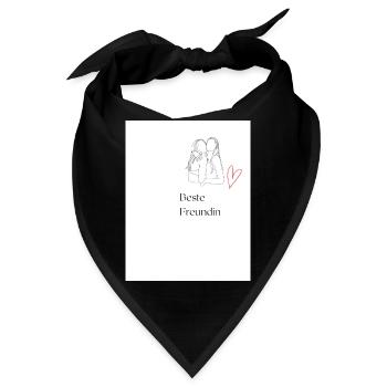 Beste Freundin - Bandana - Schwarz - Vorne