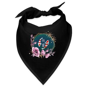 Koi_Harmony2 - Bandana - Schwarz - Vorne