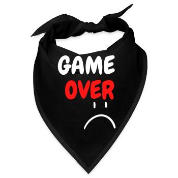 Game Over - Bandana - Schwarz - Vorne