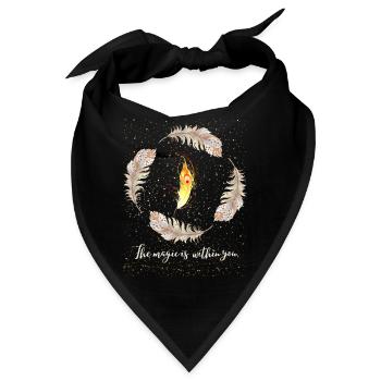 The magic is within you - Bandana - Schwarz - Vorne