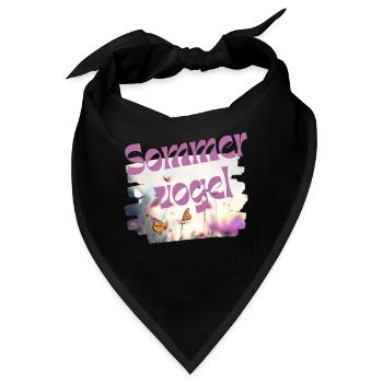 Sommervogel - Schmetterling - Wortschätze - Bandana - Schwarz - Vorne