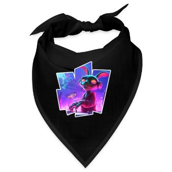 Rabbit Dj - Bandana - Schwarz - Vorne