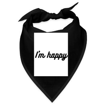 Positive Einstellung - Bandana - Schwarz - Vorne