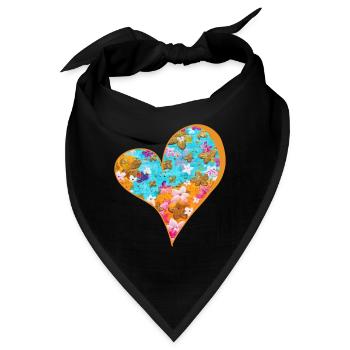 FrühlingsBlüten - Sonja Ariel von Staden - Bandana - Schwarz - Vorne