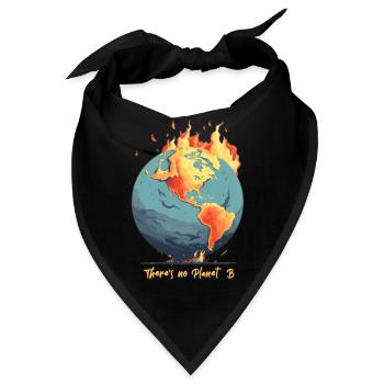 Die Welt Brennt - Bandana - Schwarz - Vorne